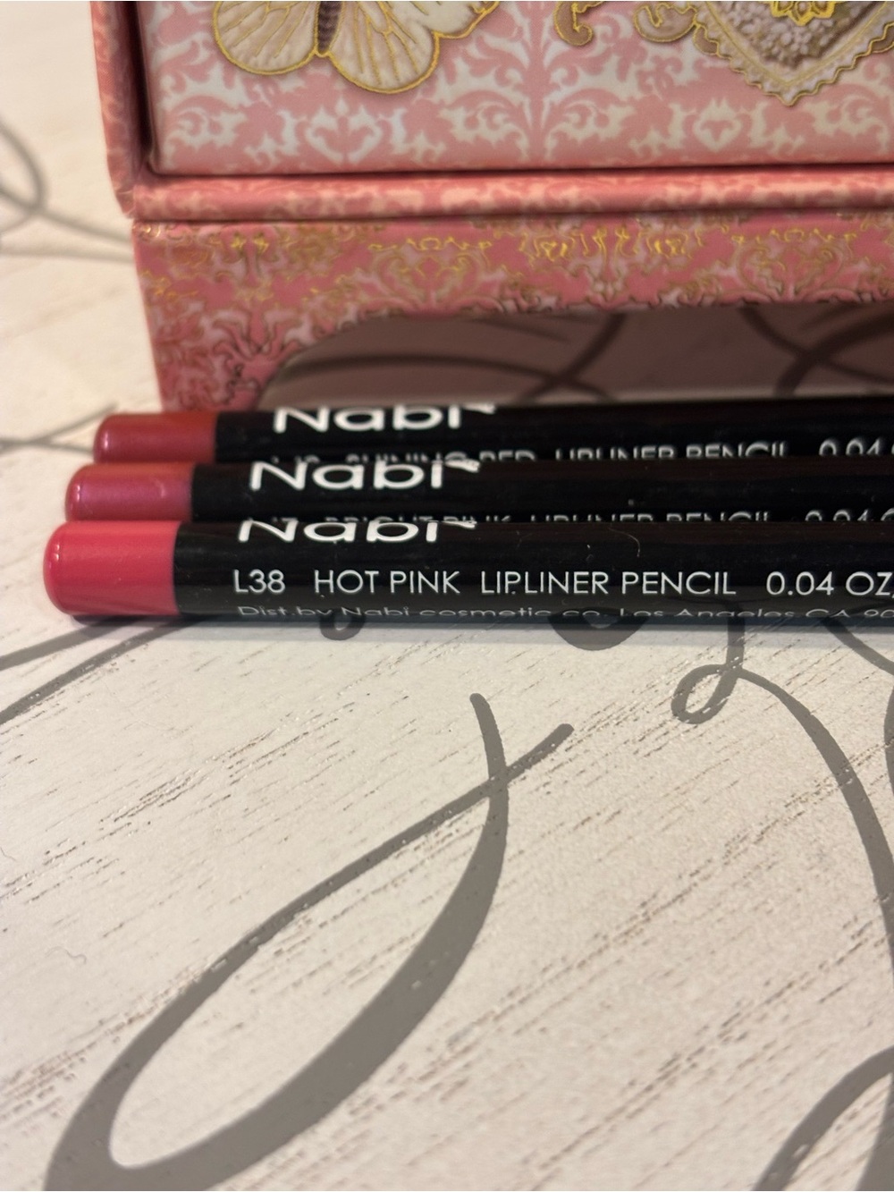 Nabi Lip Liner Trio — Hot Pink, Bright Pink, Shining Red - Picture 3 of 6